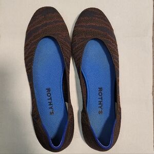 Rothy's Brown and Blue Flats